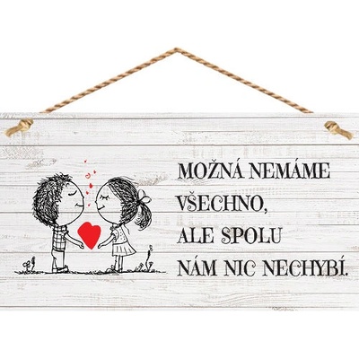 Bohemia Gifts Dekorační obrázek na zavěšení - spolu
