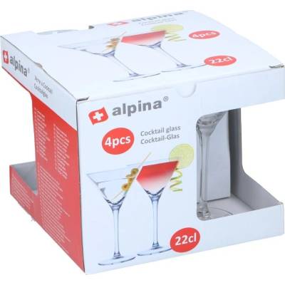 ALPINA Poháre na koktaily ED 249631 4 x 220 ml