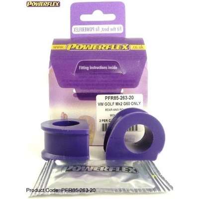 Powerflex Silentbloky VW Golf 2 4WD vč. G60/Rallye/Country Rear Anti Roll Bar Inner Bush 20mm 9