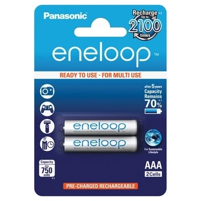 Panasonic Panasonic Eneloop батерия AAA, 2 бр (8008623)