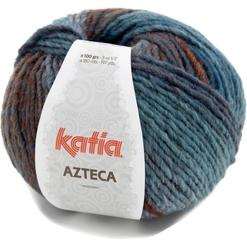 Katia Azteca 7872 Blue/Rust/Brown Плетива прежда (7872)