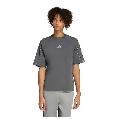 Тениска Adidas Stadium short sleeve T-shirt - Grey (Grey Six / Ch Solid Grey / Glow Blue)
