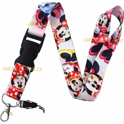 Šňůrka na krk 25426 šňůra Minni Mouse