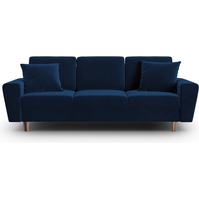 Cosmopolitan Design Син кадифен разтегателен диван с място за съхранение 235 cm Kyoto - Cosmopolitan Design (COS_3SF_2_F2_KYOTO4)