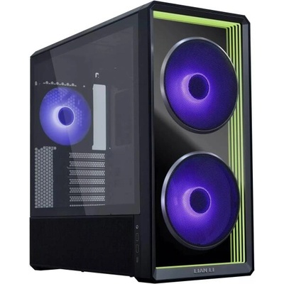 Кутия Lian Li LANCOOL 217 INF, SSI-EEB/EATX/ATX/microATX/Mini-ITX, 1x USB 3.2 Type-C, 2x 170mm вентилатора, 1x 140mm вентилатор, с прозорец, черна, без захранване (G99.LAN217INFX.00)