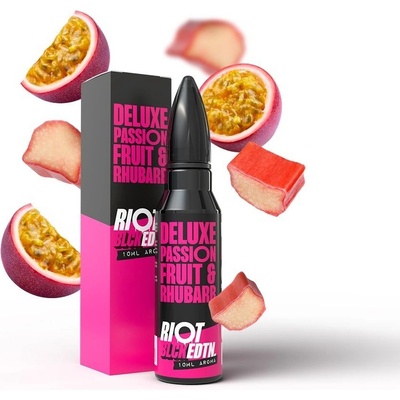 Riot Squad BLCK EDTN S & V Deluxe Passionfruit & Rhubarb 10 ml