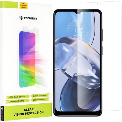 Techsuit защитно стъкло 9H за Motorola Moto E22/Moto E22i/Moto E13 - Прозрачен KP29208 (29208)
