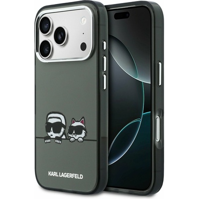KARL LAGERFELD IML K&CH Heads Logo MagSafe Задний Чехол за iPhone 17 Pro Black Karl Lagerfeld | Cheren | МЪЖЕ | UNI