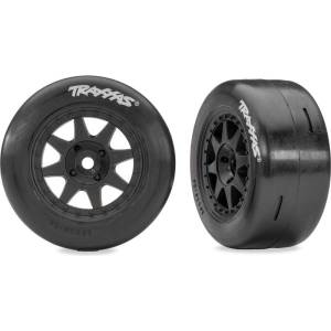 Traxxas колело, джанта 8-спицова, гума слик (задна) (2)