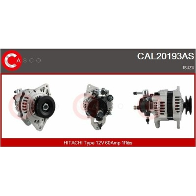 ALTERNATOR 12V 60A CAL20193AS