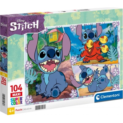 CLEMENTONI Stitch MAXI 104 dílků – Zbozi.Blesk.cz