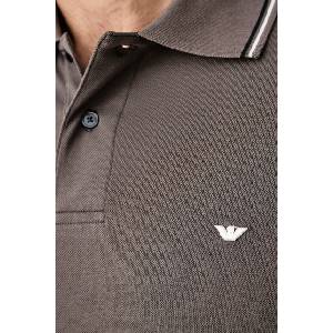 Giorgio Armani блуза с дълги ръкави мъжка от памук с еластан (EM004608.AF23090)