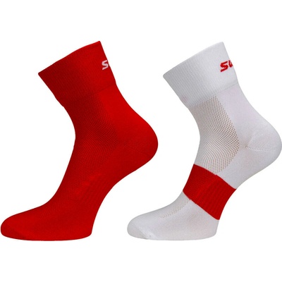Swix Ankle Socks 2 PK Fiery Red Mix