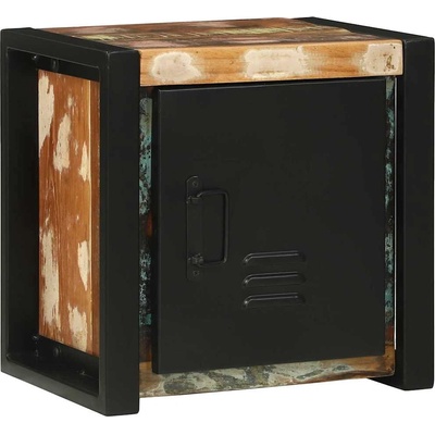 vidaXL Шкаф за баня Кафяво 40 x 30 x 40 см Солидно възстановено дърво (4013616)