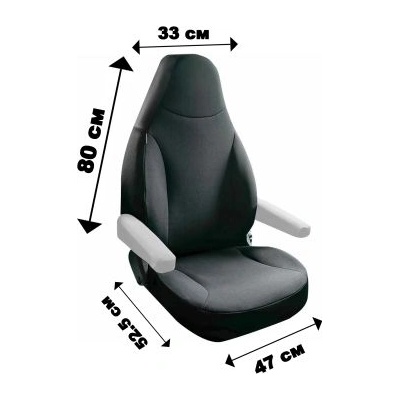 Тапицерия Petex за Camper - за 1 седалка - Черен цвят