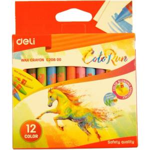  Пастели восъчни 12 цв. Deli Colorun 20800