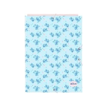Lilo & Stitch Папка с пръстени Lilo & Stitch Ohana Син Светло розово A4 26 x 33.5 x 2.5 cm
