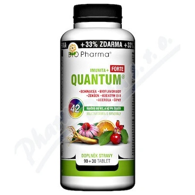 Bio-Pharma QUANTUM Imunita+ Forte 42 složek 120 tabliet