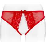 Fashion Secret Разкриващи бикини с отворено дъно Christine червени