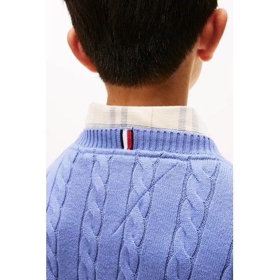 Tommy Hilfiger Детски памучен пуловер Tommy Hilfiger (KB0KB09753.104.122.9BYA)