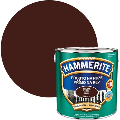 Hammerite 2,5l matný RAL8016 hnedá