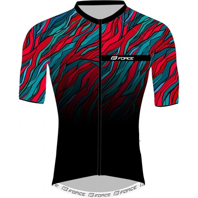 Force LIFE kr. rukáv černo-petrolej-červený – Zboží Dáma