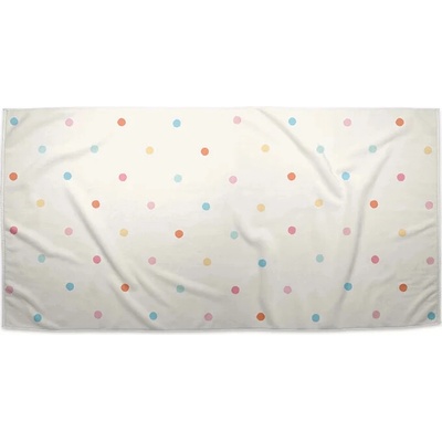 Sablio Uterák Barevné tečky na béžové 50 x 100 cm