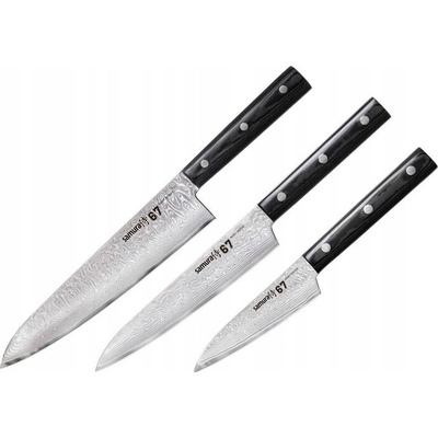 Sada nožů v krabičce Samura Damascus 67 3 ks
