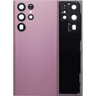 Zadní sklo s krytkou kamery Samsung Galaxy S22 Ultra 5G – burgundy – Aftermarket Plus SAM3620