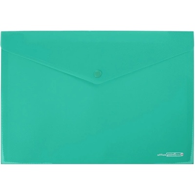 Папка джоб с копче Office Point de Luxe Зелен А4 (1303078-03-3461100-04)