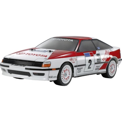 Tamiya TT-02 1:10 RC Toyota Celica GT-Four TT-02 viacfarebná komutátorový RC model auta elektrický rally 4WD 4x4 1:10