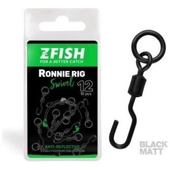Zfish Obratlík Quick Change Swivel Matt Veľkosť 12 10ks 20kg