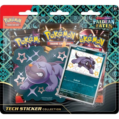 Pokémon TCG Paldean Fates Tech Sticker Collection Maschiff