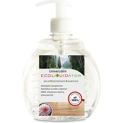 ECOLIQUIDÁTOR univerzální čisticí a dezinfekční prostředek pumpička 500 ml Pink Blossom