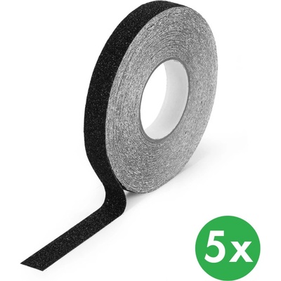 B2B Partner Protiskluzová páska 25 mm x 18,3 m černá 5 ks