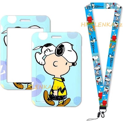 Šňůrka na krk s cedulkou na ID karty Snoopy