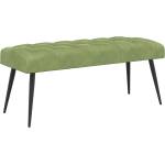 vidaXL Пейка с копчета Светло зелено 110 x 40 x 46 cm Кадифе (42038574)
