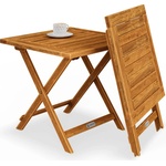 Casaria Vitek 100030 Odkladací stolík z akáciového dreva 46x46cm