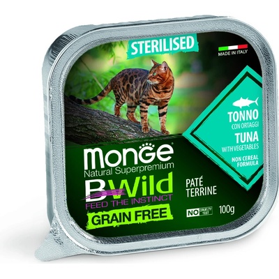 Monge BWild Grain Free Sterilised Tuniak so zeleninou 100 g
