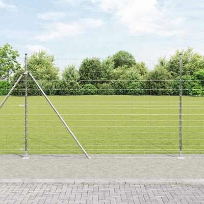 vidaXL Svařovaná drátěná plotina s betonovou základnou 25 x 1,6 m