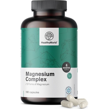HealthyWorld Магнезиев комплекс - 180 капсули