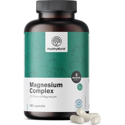 HealthyWorld Магнезиев комплекс - 180 капсули