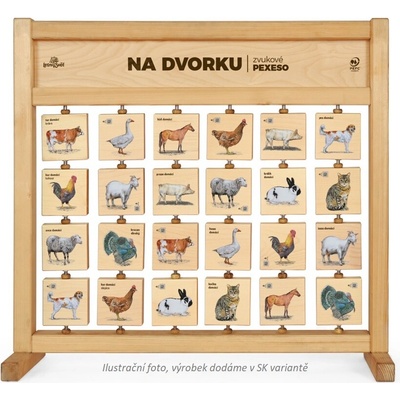 Lesní svět Pexeso zvukové stolné Na dvore
