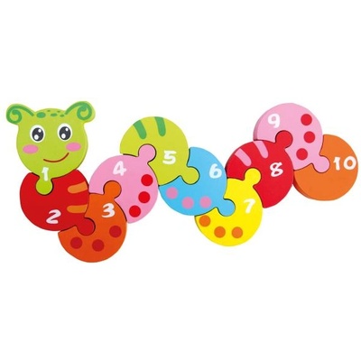 Bino Пъзел с числа, червей