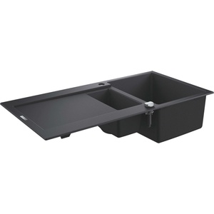 GROHE - Композитна мивка K500 с автоматичен отток, 100x50 см, гранитно черна 31646AP0 (31646AP0) Мивка за вграждане