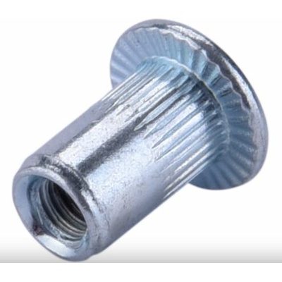 Nitovacie oceľové matice M4-M12 pozinkované Závit a dĺžka: 50 ks, M3 x 8 mm