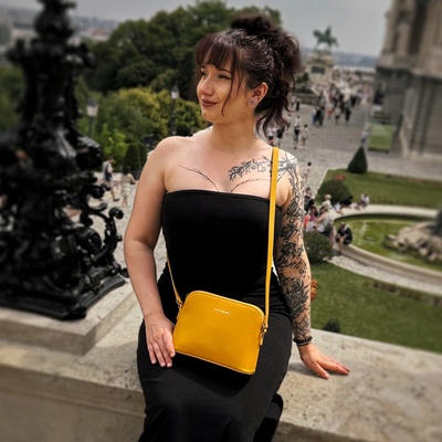 Noelia Bolger kabelka crossbody NB 0096 ZLU žltá