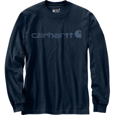 Carhartt WIP Мъжка блуза с дълъг ръкав Carhartt Core Logo L/S Longsleeve - Navy / Dark Blue - размер XL (016-7683-0814)