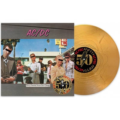 AC/DC - Dirty Deeds Done Dirt Cheap Limit. Gold Metallic LP