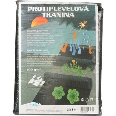 Milmar TKANÁ PP TEXTILIE ČERNÁ 90 g / m2 2 x 5 m